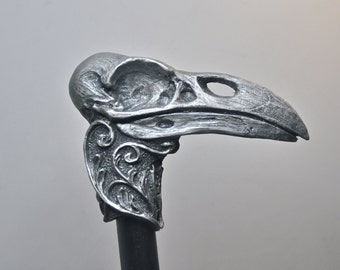 Raven Skull Cane