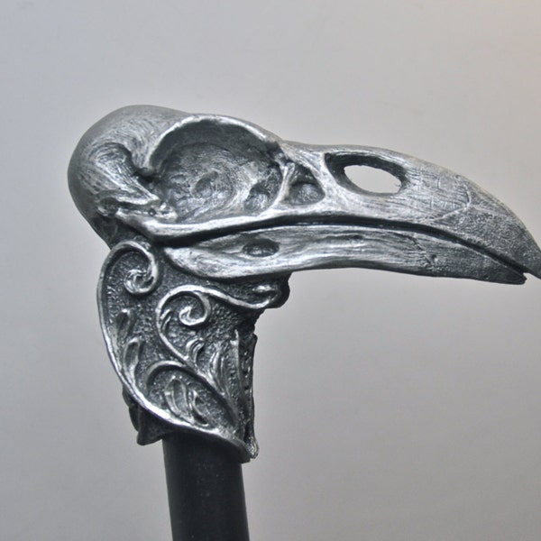 Raven Skull Cane