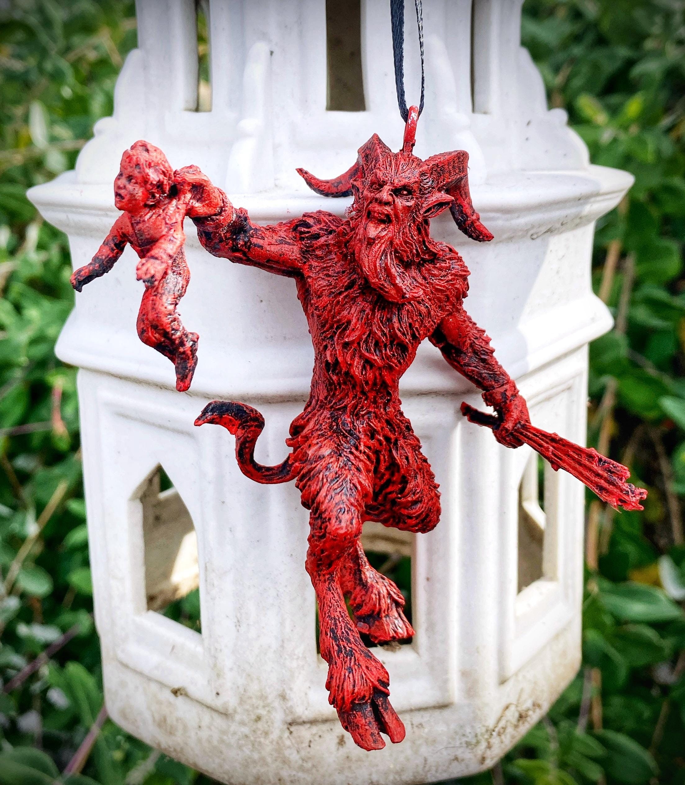 Krampus III Ornament, Hand Painted Resin Sculpture | Christmas Legend  Figurine | Unique Dark Christmas Demon Ornament for Holiday Decor - Etsy, image size:2206x2527