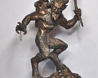 Krampus Statue I, Bronze finish