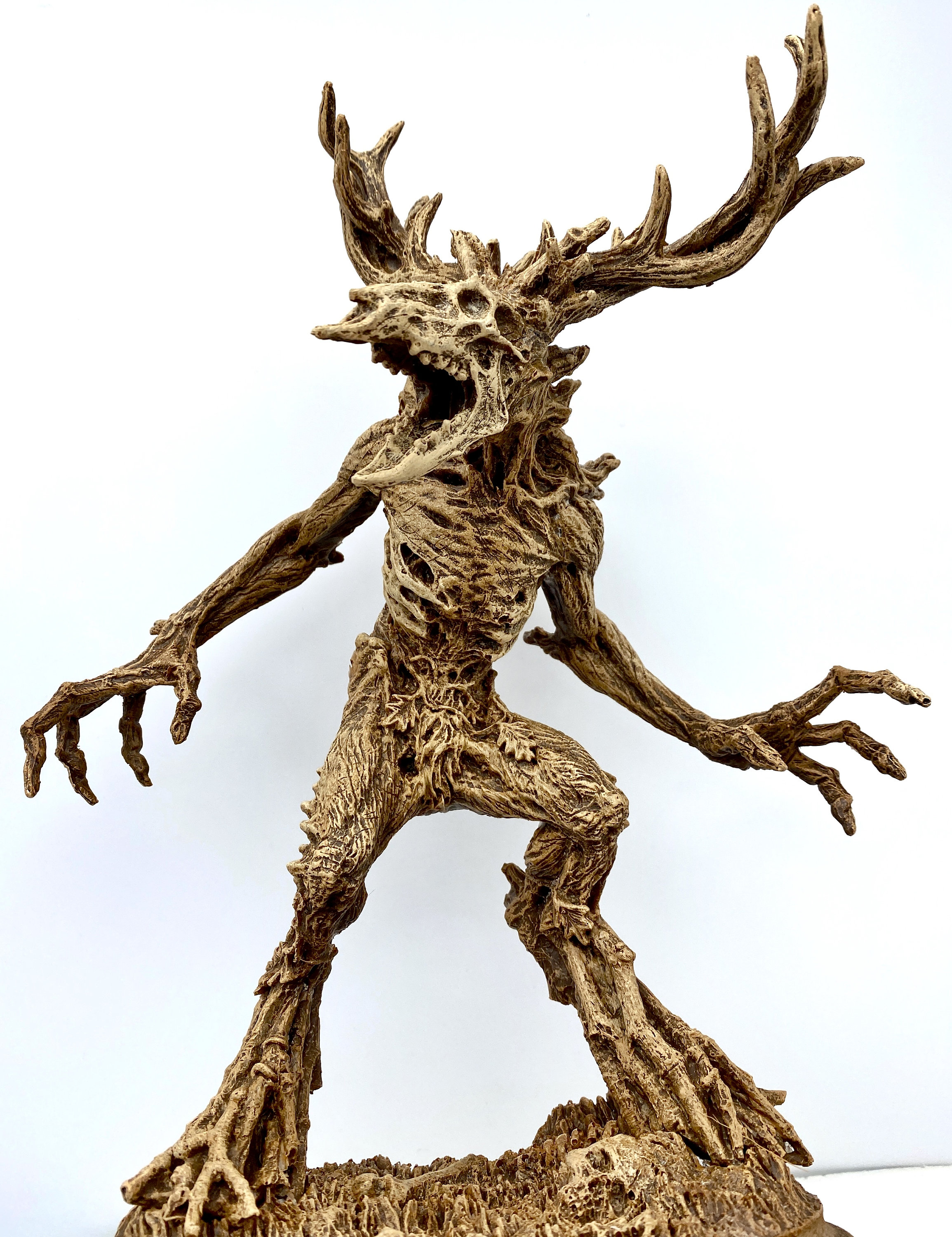 Leshen/ Wendigo Statue, Hand Painted Resin Sculpture | Mythical ...