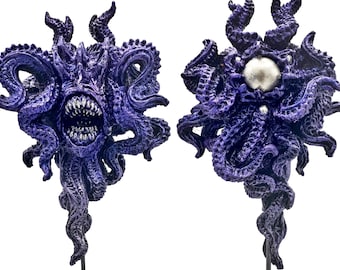H.P.Lovecraft's Azathoth Statue, Color Shift Purple, Resin Sculpture| Cthulhu Mythos Monster Figurine | Lovecraftian Horror and Gamer Decor