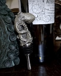 Kraken  Winestopper, Hand Painted Resin | Gothic Nautical Barware | Octopus Cthulhu Bottle Stopper, Gothic Wine and Barware Gift