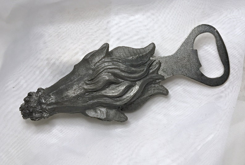 Krampus Bottle Opener, pewter finish image 5