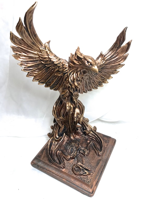 Majestic Phoenix Sculpture - Free Download - AI Scribbles