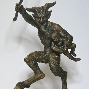 Krampus Statue II, Bronze finish