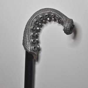 Kraken Tentacle Cane, Hand Sculpted Octopus Walking Stick | Nautical Gothic Cane |Fantasy Cosplay Kraken Lovecraftian Cane, Gothic Accessory