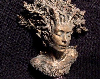 Dryad Winestopper, Hand Sculpted Resin,  Mythic Fantasy Art Barware | Legendary Creature Bottle Stopper | Fantasy Wine and Barware Gift