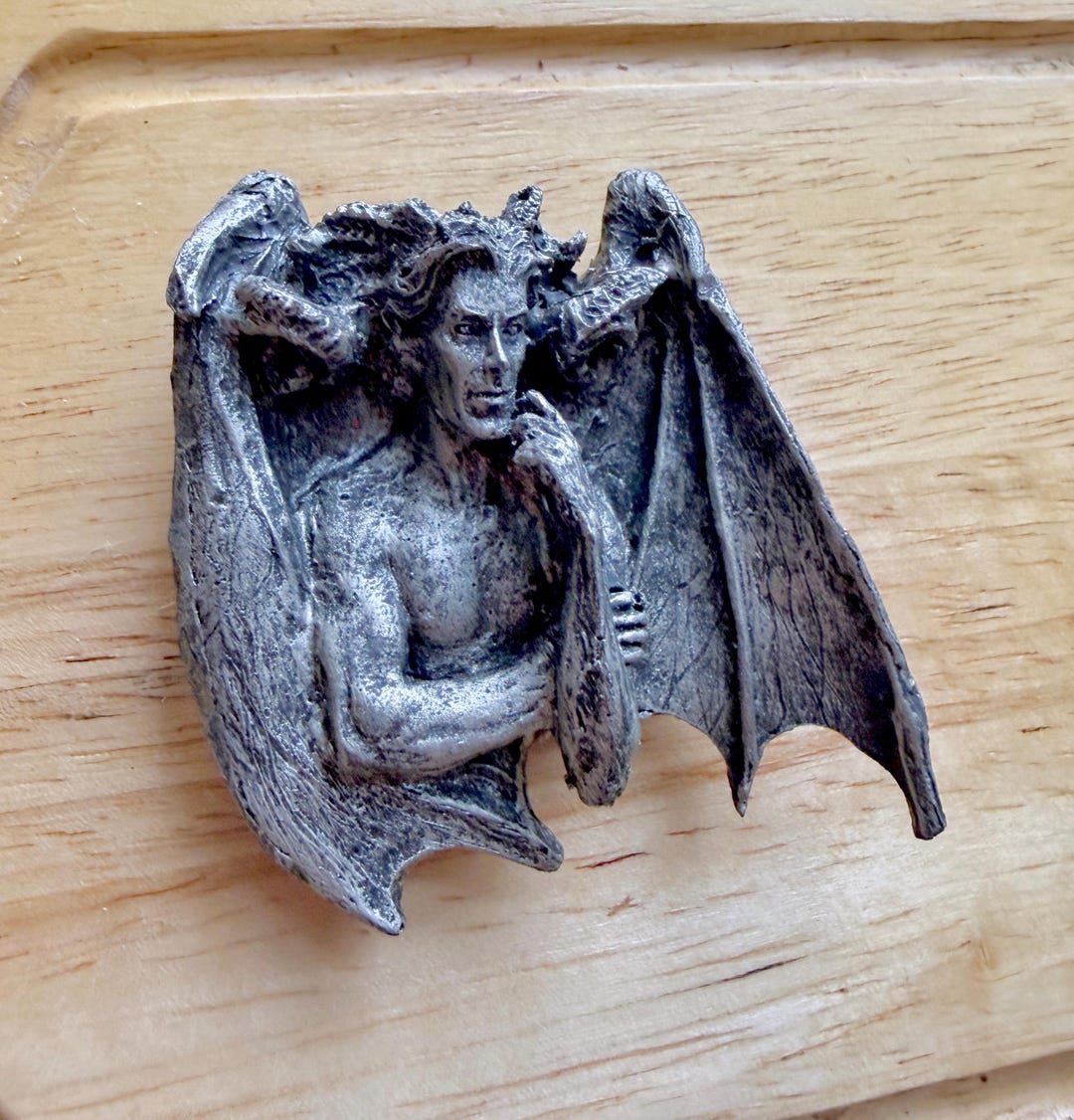 Lucifer Magnet, Hand Painted Resin Sculpture | Mythic Medieval Art ...