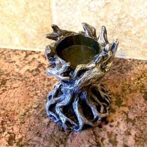 Yggdrasil the World Tree Tealight Holder, Pewter Finish image 5