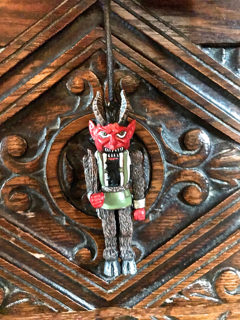 Krampus Nutcracker Ornament, Full Color image 9