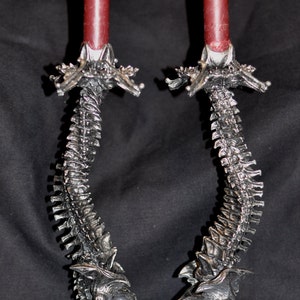 Helix Ossuary Candlestick holders, pair image 2
