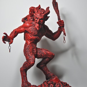 Krampus Statue I, Red Finish