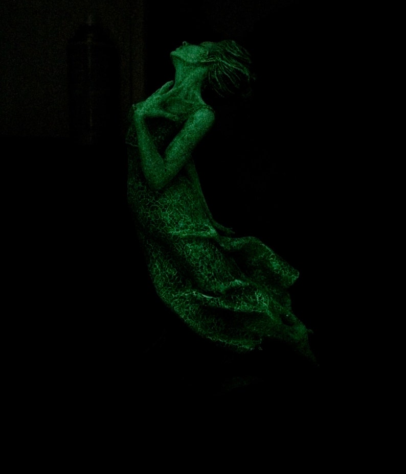 Victorian Ghost Statue, Glow in the Dark image 5