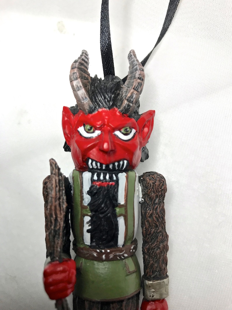 Krampus Nutcracker Ornament, Full Color image 2