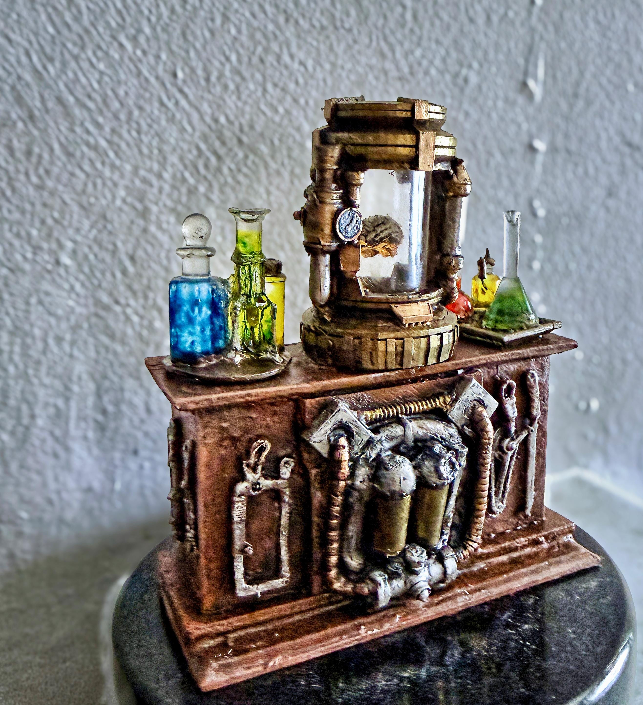 Frankenstein Lab Objects Frankenstein Laboratory Tealight Holder, Full Color | Mad Scientist Lab ...