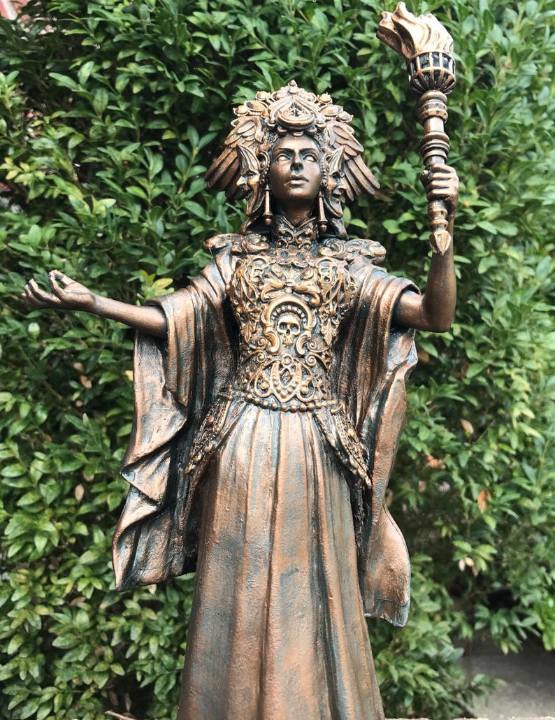 Hecate, Goddess of Witchcraft and Magic Statue image 8