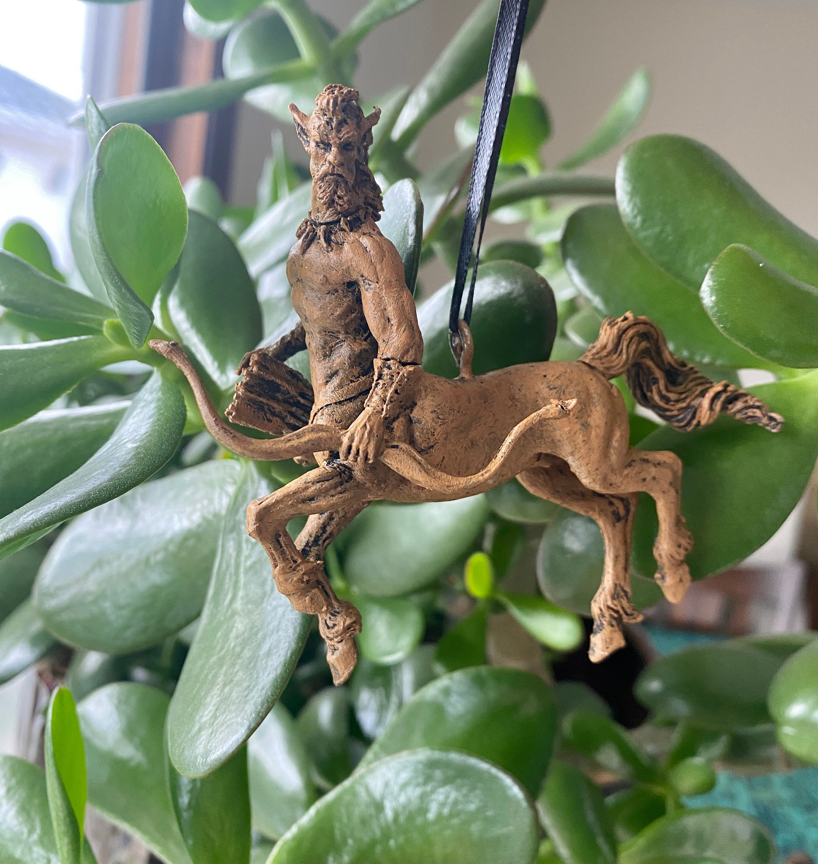 Reindeer Centaur Centaur Ornament, Hand Painted Resin Sculpture | Mythical Creature ...