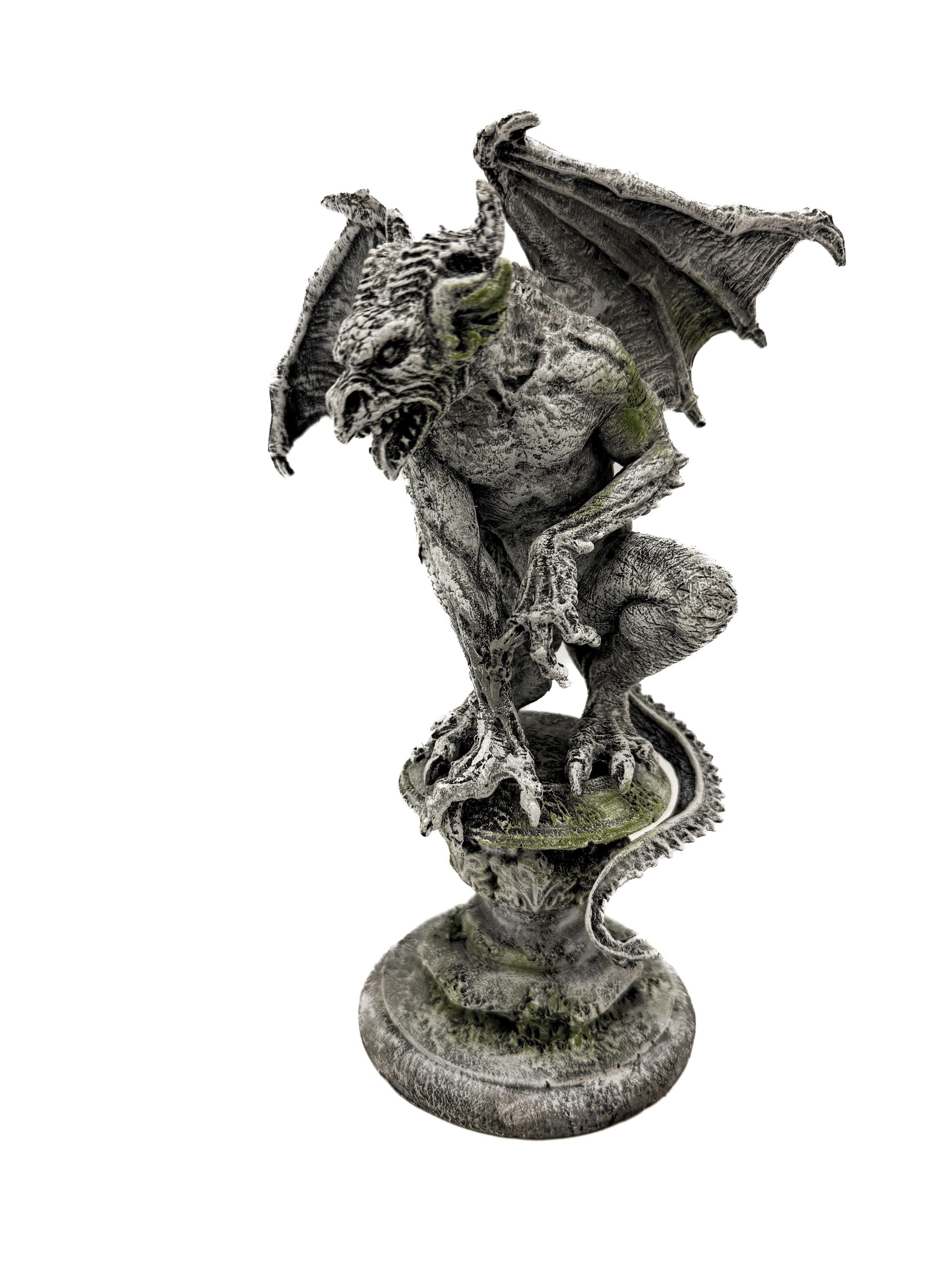 Gargoyle Statue, Hand Painted Resin | Legendary Medieval Monster