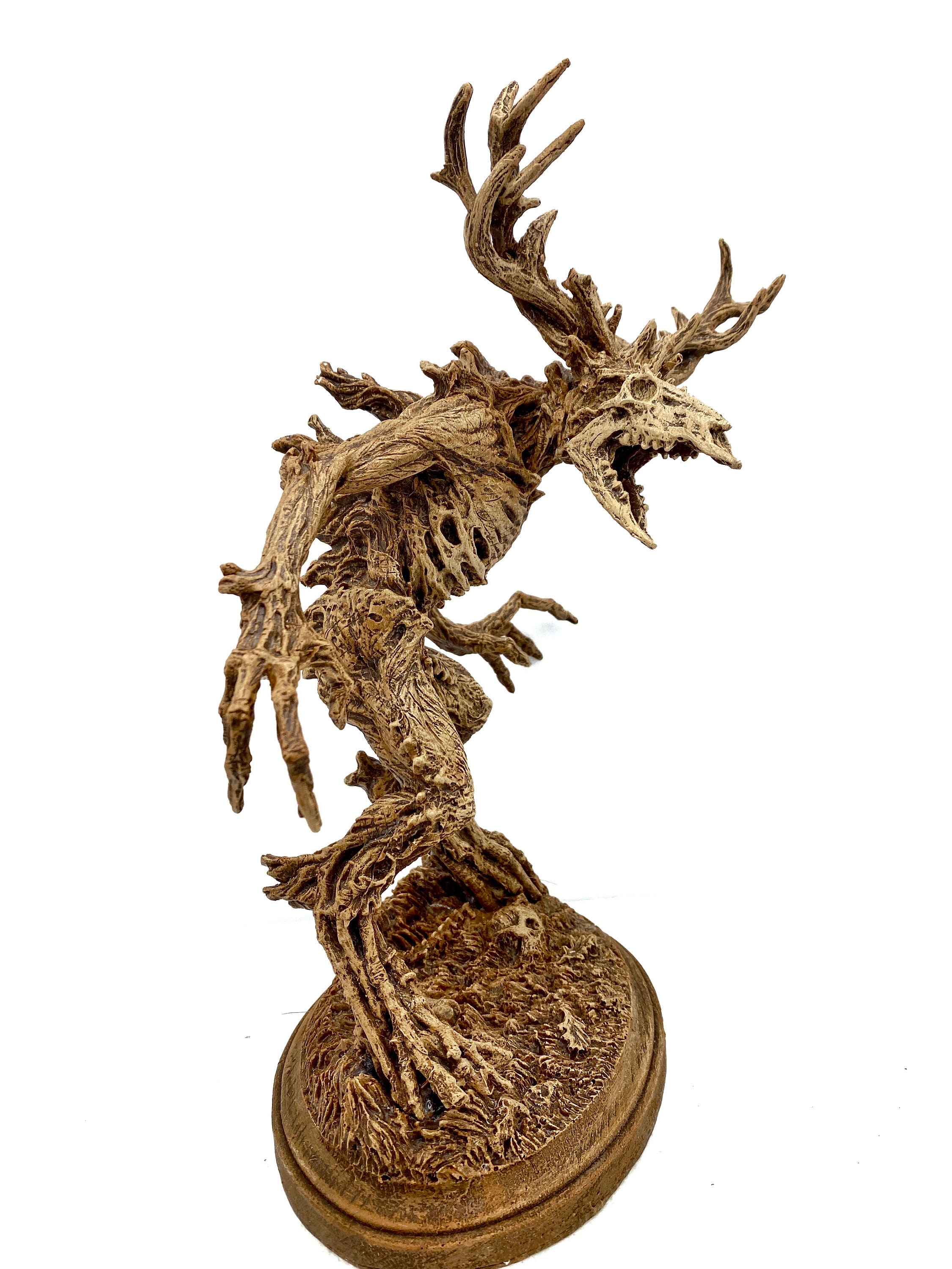 Leshen/ Wendigo Statue, Hand Painted Resin Sculpture | Mythical ...