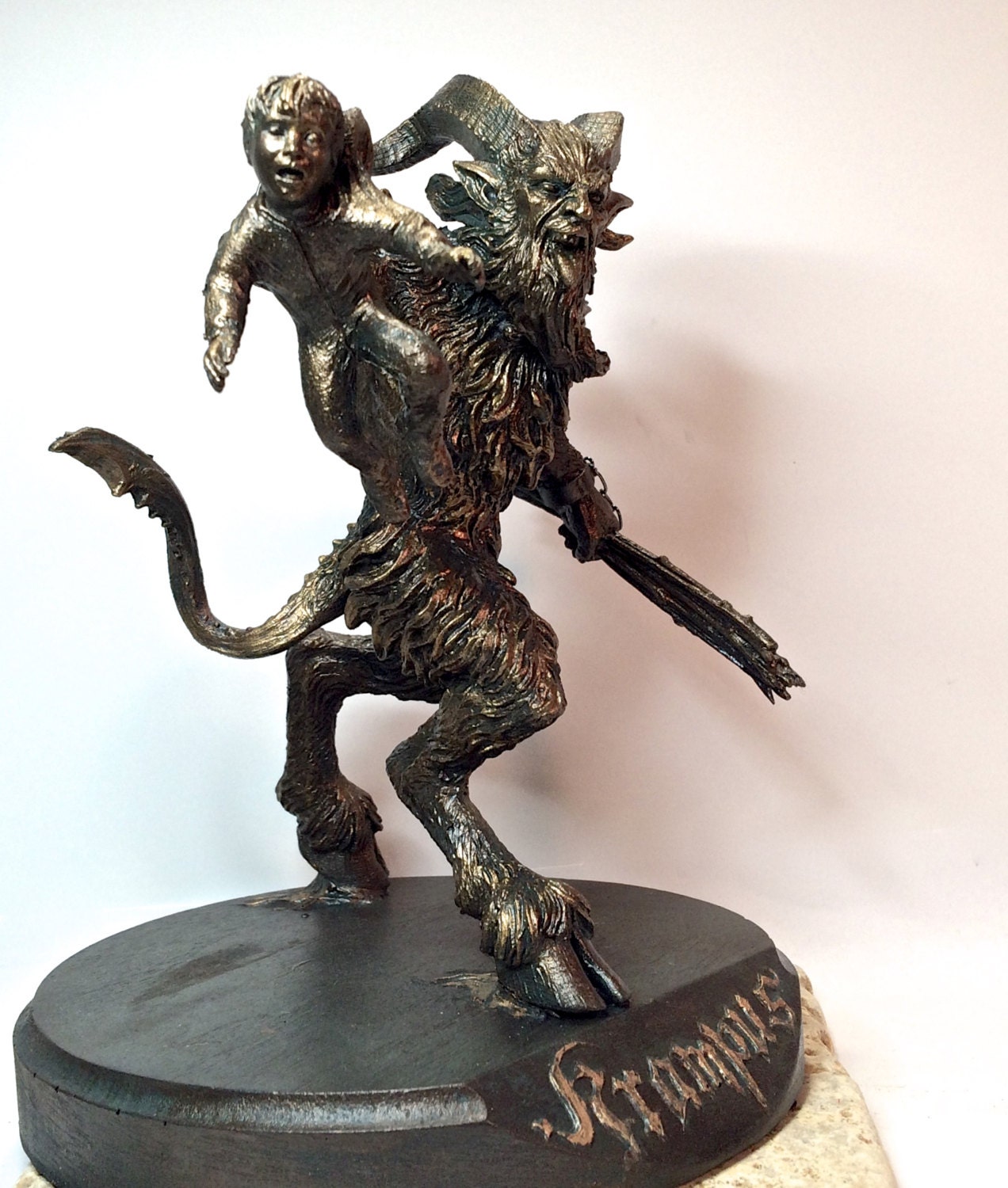 Krampus Statue III Bronze Finish Etsy