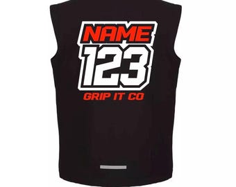 Custom Racing Gilet | Soft-Shell Body Warmer, Motocross, MTB, BMX