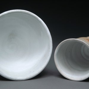 Wood Fired Tumbler and Bowl Breakfast Set with Matte White Liner image 5