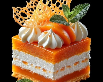 pastel de naranja deram