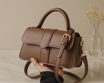 PU Leather Shoulder Bag – Women’s Vintage Crossbody Satchel Handbag