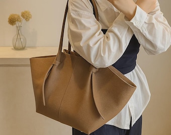 Set di borse tote 2 in 1 in pelle PU – Borsa a tracolla e shopper di lusso da donna