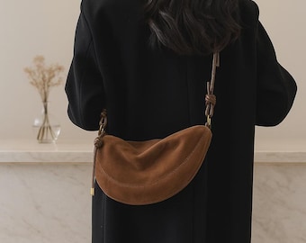 Soft Suede Underarm Bag | Fashionable Women’s Shoulder & Crossbody Purse