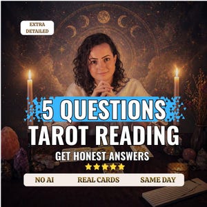 Tarotläsning med 5 frågor | Ställ 5 frågor om psykisk läsning | Tarotkortläsning samma dag | Ärlig kärlek, karriär och framtidsinsikt