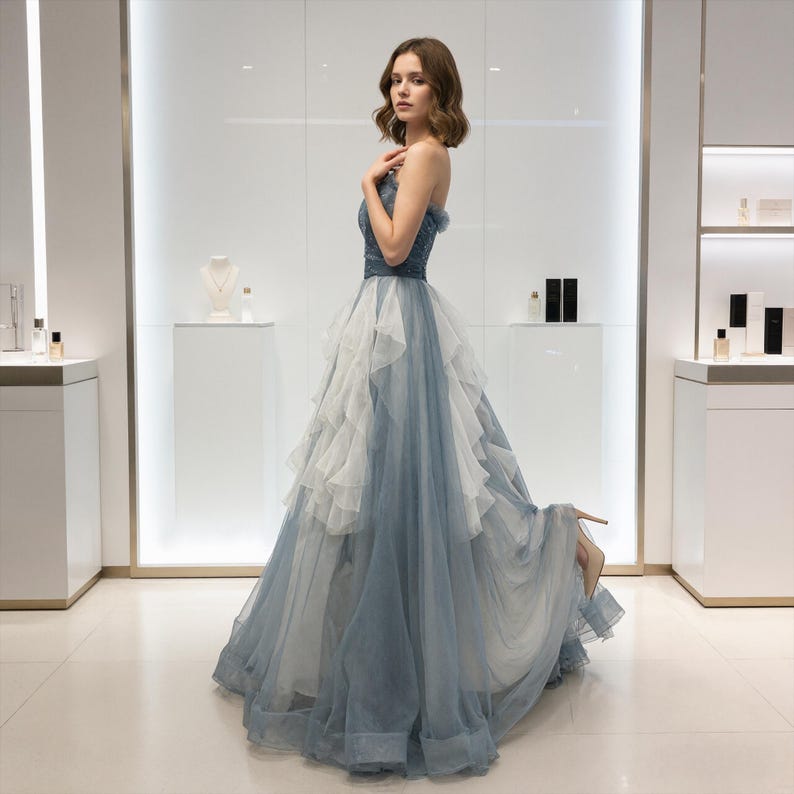 long black bridesmaid dresses Halter Custom Chiffon Dresses,MBD105 – Musebridals Donaeo - Devil In Color:Grey/Black most clicked