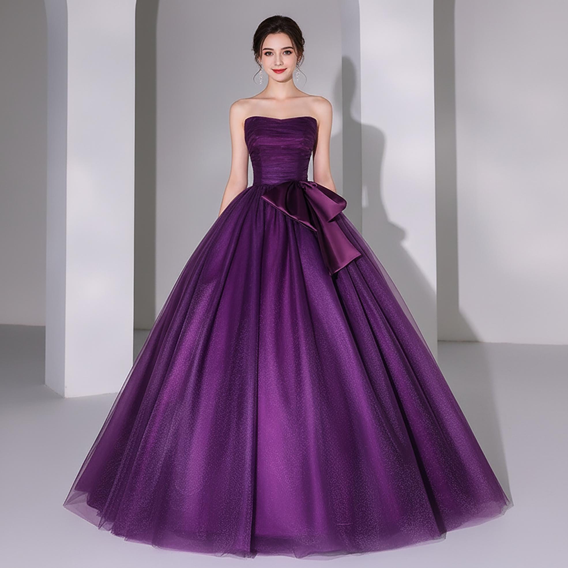 Robe De Bal Violette Debut Taille 12 - Occasion Très Bon état, Pour Occasion Spéciale