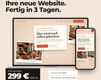 Hemsidesskapande för caféer och restauranger, restauranghemsida, webbdesign med upp till 6 undersidor, SEO och GEO, design på 3 dagar