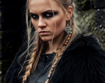 Boucles d’oreilles viking - entrelacs - valkyrie  - mariage - Cosplay - viking earrings - cadeau