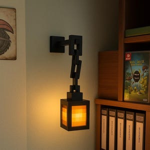 Minecraft Lantern – Pixel Style 16-Color LED Night Lamp