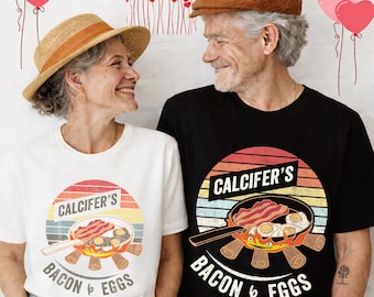 Calcifer Bacon and Egg Shirt – Retro Food Lover Tee