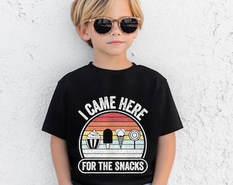 I Came Here for The Snacks Shirt – Retro Foodie Tee