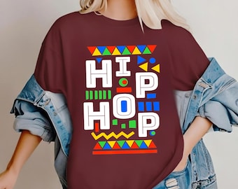 Camiseta retro de hip hop: camiseta cultural de los 80 y 90