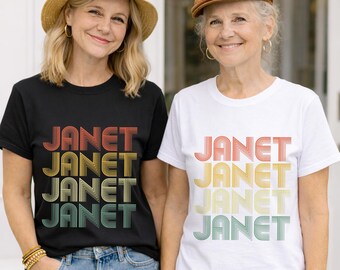 Janet Retro Shirt – Personalized 1970s Vintage Tee