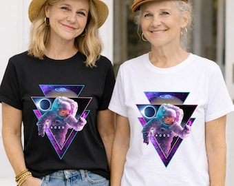 Astronaut Vaporwave T-Shirt – Space Eclipse Graphic Tee