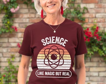 Science Is Like Magic Shirt – Retro Nerd Tee