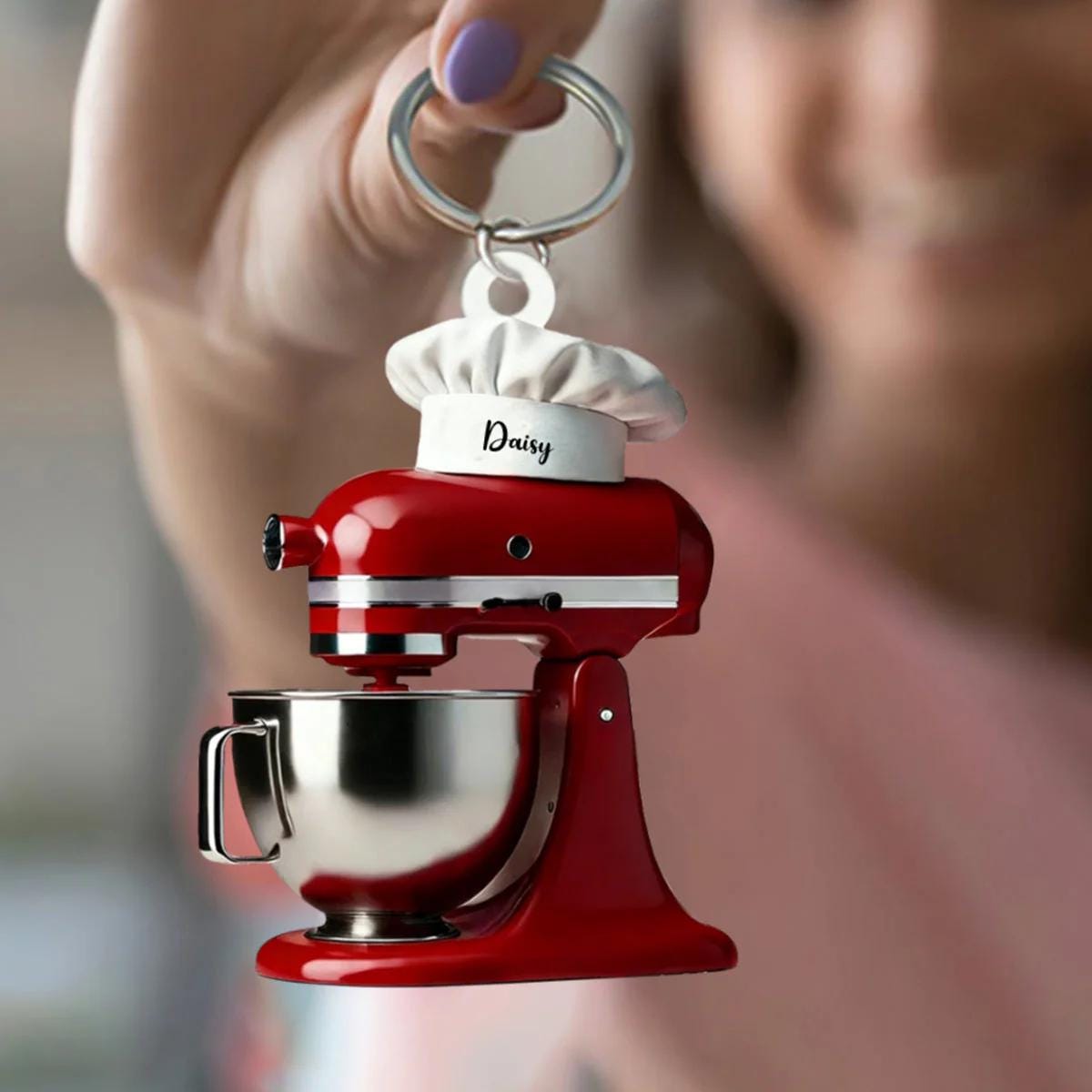 Personalized Mixer Keychain, Baker Gift, Custom Name Keyring - Etsy