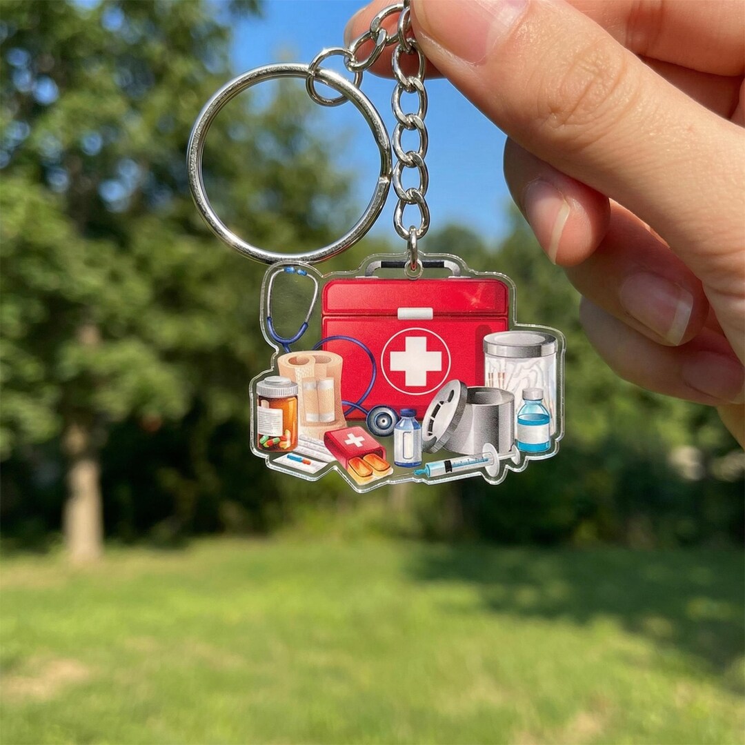 Keychain Doctor Design Personalized Medical Keychain, Doctor Nurse Backpack Charm, Acrylic ...