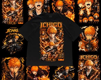 50-100 PNG de anime, bien organizados y listos para imprimir: perfectos para empresas de impresión y POD