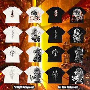 Anime PNG Bundle, Streetwear Illustrations, Print-Ready Designs (Digital Download)