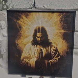 Christian layered wall art featuring Jesus, Mary and Archangels. Handmade in Queensland Australia. catholic layered wall art,3d christian wall art,3d shadow box art,prayer room decor,archangel wall display,mother mary decor,jesus wall decor,holy wall art,church wall feature,spiritual wall art,christianity handmade wall art