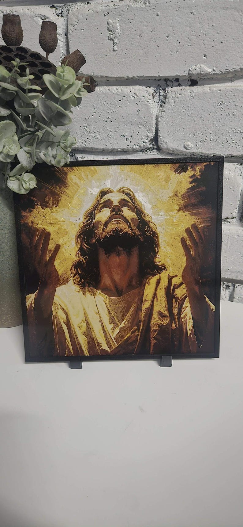 Christian layered wall art featuring Jesus, Mary and Archangels. Handmade in Queensland Australia. catholic layered wall art,3d christian wall art,3d shadow box art,prayer room decor,archangel wall display,mother mary decor,jesus wall decor,holy wall art,church wall feature,spiritual wall art,christianity handmade wall art
