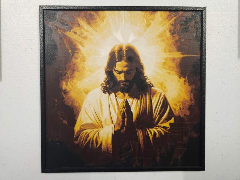 Christian layered wall art featuring Jesus, Mary and Archangels. Handmade in Queensland Australia. catholic layered wall art,3d christian wall art,3d shadow box art,prayer room decor,archangel wall display,mother mary decor,jesus wall decor,holy wall art,church wall feature,spiritual wall art,christianity handmade wall art